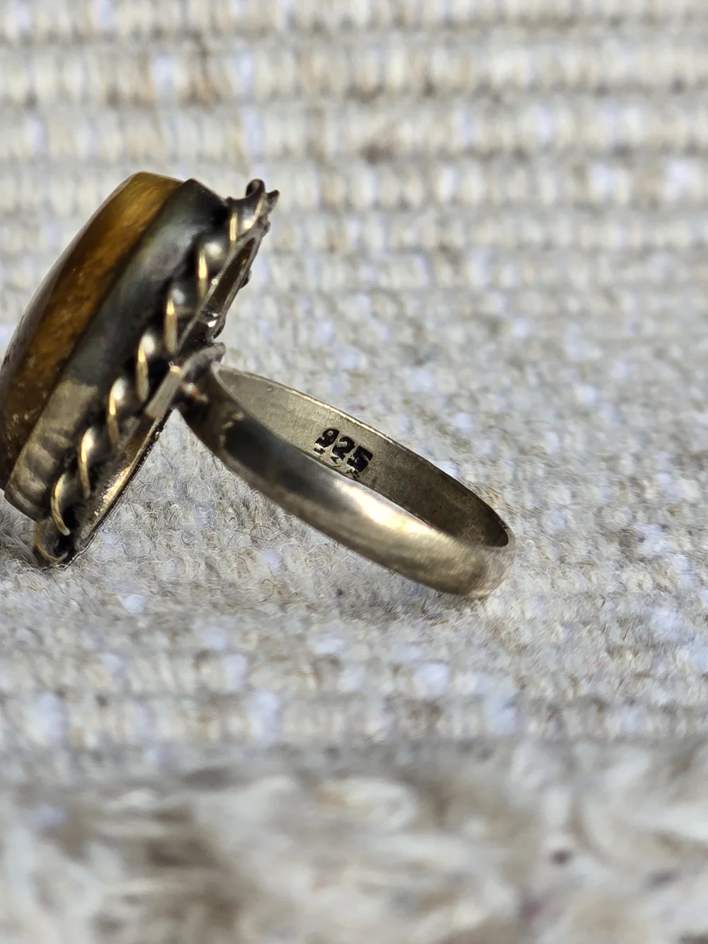 Vintage Sterling Silver Tiger's Eye Ring